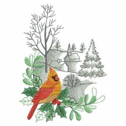 Winter For The Birds 10(Md) machine embroidery designs