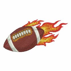 Flaming Sport Balls machine embroidery designs