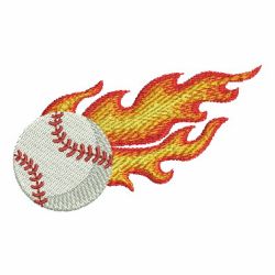 Flaming Sport Balls 02 machine embroidery designs