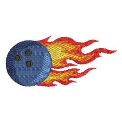 Flaming Sport Balls 05 machine embroidery designs