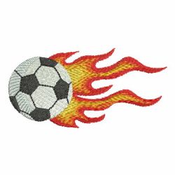 Flaming Sport Balls 06 machine embroidery designs