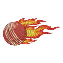 Flaming Sport Balls 09 machine embroidery designs