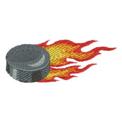 Flaming Sport Balls 11 machine embroidery designs
