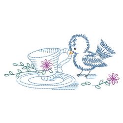 Vintage Happy Bluebirds 02(Md) machine embroidery designs