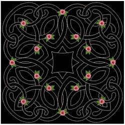 Trapunto Celtic Roses Quilt 2 02(Lg) machine embroidery designs