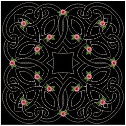 Trapunto Celtic Roses Quilt 2 02(Sm)