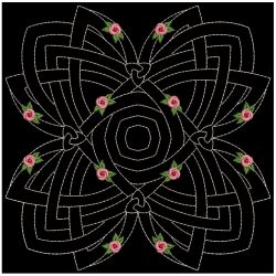 Trapunto Celtic Roses Quilt 2 03(Lg) machine embroidery designs