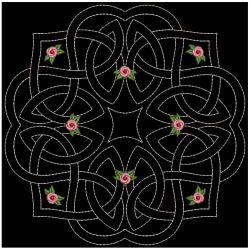 Trapunto Celtic Roses Quilt 2 04(Md) machine embroidery designs