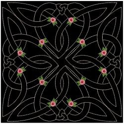 Trapunto Celtic Roses Quilt 2 06(Sm)