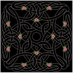 Trapunto Celtic Roses Quilt 2 08(Sm)
