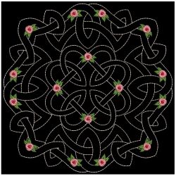 Trapunto Celtic Roses Quilt 2 09(Lg) machine embroidery designs