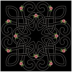 Trapunto Celtic Roses Quilt 2 10(Sm)