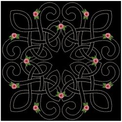 Trapunto Celtic Roses Quilt 2 10(Md)