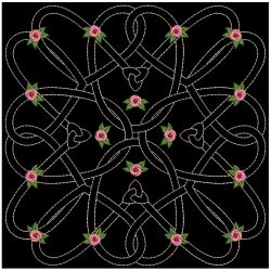 Trapunto Celtic Roses Quilt 2 11(Sm)