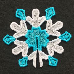 3D FSL Snowflakes 2 22 machine embroidery designs