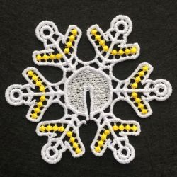 3D FSL Snowflakes 2 28 machine embroidery designs