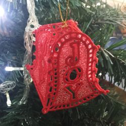 3D FSL Christmas Bells 09 machine embroidery designs