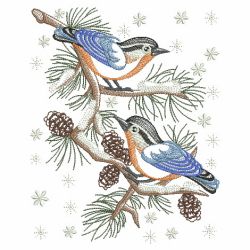 Christmas Birds 3 05(Md) machine embroidery designs