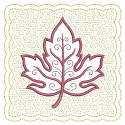 Trapunto Applique Fall Leaves(Lg) machine embroidery designs