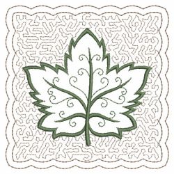 Trapunto Applique Fall Leaves 04(Md) machine embroidery designs