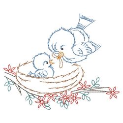 Vintage Happy Bluebirds 2 08(Lg) machine embroidery designs