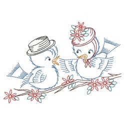 Vintage Happy Bluebirds 2 09(Lg) machine embroidery designs