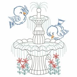 Vintage Happy Bluebirds 2 10(Sm) machine embroidery designs