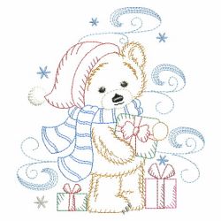 Vintage Christmas Critters 02(Md) machine embroidery designs