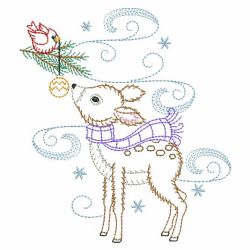Vintage Christmas Critters 03(Sm) machine embroidery designs