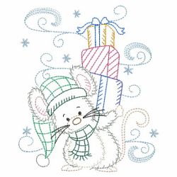 Vintage Christmas Critters 04(Lg) machine embroidery designs