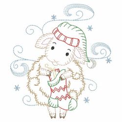 Vintage Christmas Critters 08(Sm) machine embroidery designs