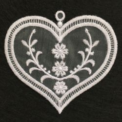 Organza Hearts 12 machine embroidery designs