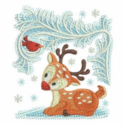 Winter Woodland Animals 01(Lg) machine embroidery designs