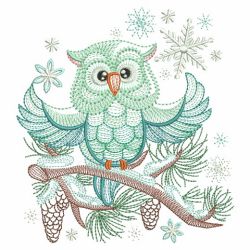 Winter Owls 10(Md) machine embroidery designs