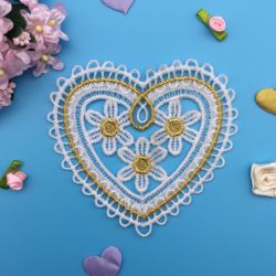 FSL Golden Hearts 01 machine embroidery designs