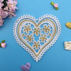 FSL Golden Hearts 02 machine embroidery designs