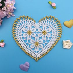 FSL Golden Hearts 03 machine embroidery designs
