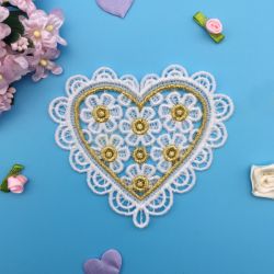 FSL Golden Hearts 05 machine embroidery designs