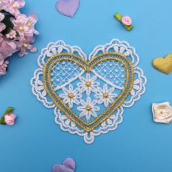 FSL Golden Hearts 06 machine embroidery designs