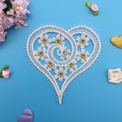 FSL Golden Hearts 09 machine embroidery designs