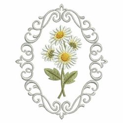 Floral Cameos 2 03(Lg) machine embroidery designs