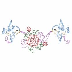 Vintage Love Birds 04(Sm) machine embroidery designs