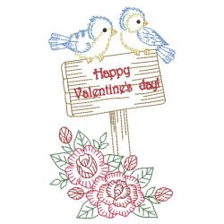 Vintage Love Birds 05(Sm) machine embroidery designs