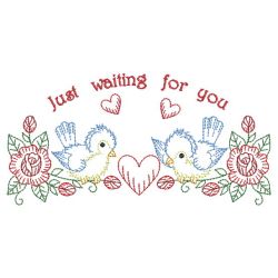 Vintage Love Birds 06(Md) machine embroidery designs