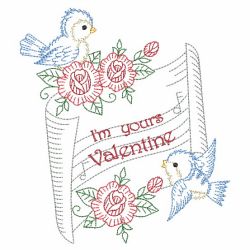 Vintage Love Birds 08(Sm) machine embroidery designs