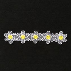 Organza Floral Borders machine embroidery designs