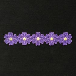 Organza Floral Borders 08 machine embroidery designs