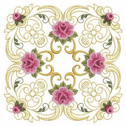 Damask Roses Quilt 01(Sm) machine embroidery designs