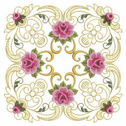 Damask Roses Quilt(Sm) machine embroidery designs