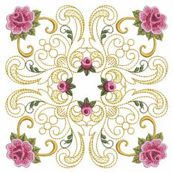 Damask Roses Quilt 02(Md) machine embroidery designs